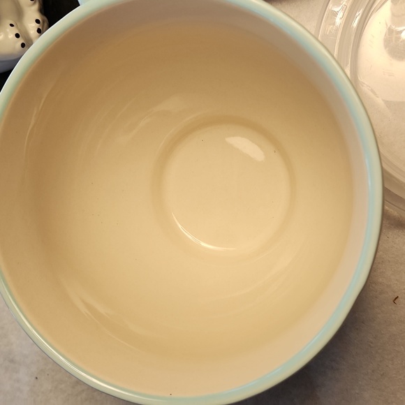 Pioneer Woman Willow 27 oz cup/bowl with plastic hinged vent. EUC - Picture 4 of 6